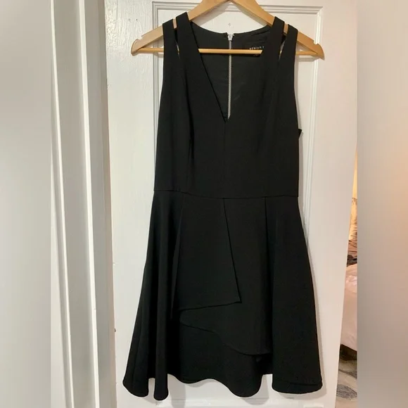Adelyn Rae | Dresses | Adelyn Rae Black Asymmetrical Dress Size Medium New 